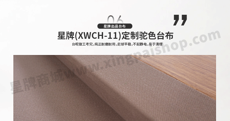 星牌中式钢库台球桌XW8103-9A