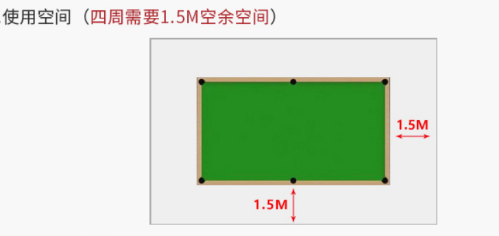 常见的台球桌标准尺寸是多少
