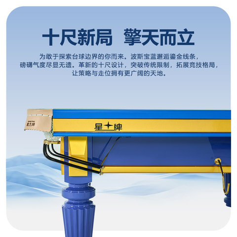 星牌中式台球桌10尺台擎天型号
