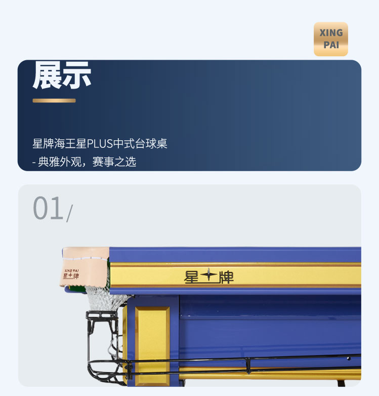 星牌中式台球桌海王星plus型号（线上专供）